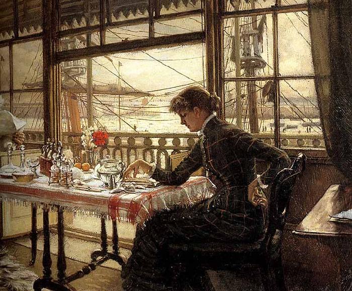 James Tissot Room Overlooking the Harbour china oil painting image